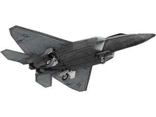 F-22 Raptor 3D Model