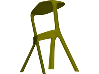 Kamura Bar Chair 3D Model