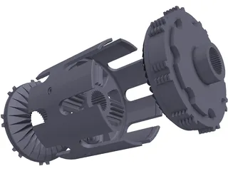 Self-Locking Differential 3D Model