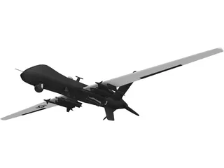 General Atomics MQ-9 Reaper UAV Drone 3D Model