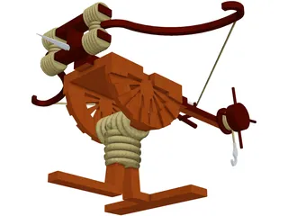 Roman Ballista 3D Model