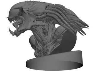 Predator Bust 3D Model