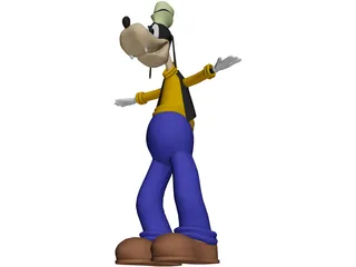 Goofy [Animated] 3D Model