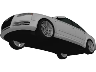 Audi A4 Saloon (2007) 3D Model