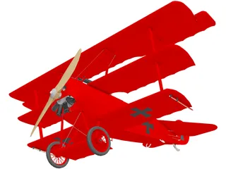 Fokker Dr.1 3D Model