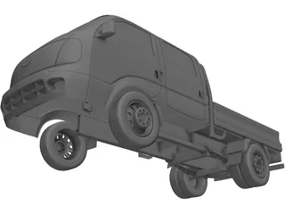 Kia K2700 Double Cab 3D Model