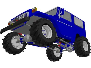 Toyota FJ40 Offroader (1980) 3D Model