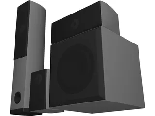 Speakers 3D Model