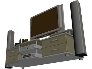 Philips Cinema TV Stand 3D Model