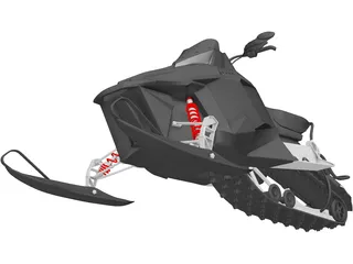 Snowmobile 3D Model