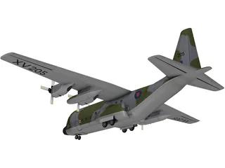 Lockheed C-130 Hercules 3D Model