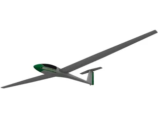 LAK-11 Nida Glider 3D Model