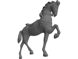 Horse Sculpture 3D Model