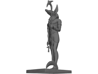 Anubis Statue 3D Model