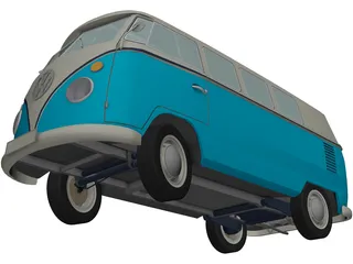 Volkswagen Camper Van 3D Model