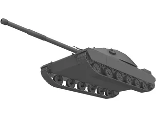 T-102 Russian Heavy Tank 3D Model