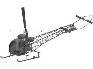 Bell 47 3D Model