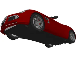 Alfa Romeo 8C Spyder 3D Model