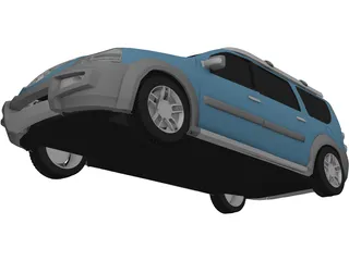 Dacia Logan Steppe Concept (2006) 3D Model