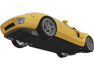 Ford GTX1 Roadster (2005) 3D Model