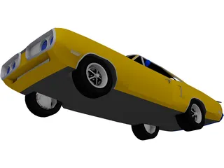 Dodge Super Bee (1970) 3D Model