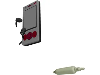 Sony Ericsson W715 Phone 3D Model