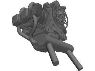 UL260i Engine 3D Model