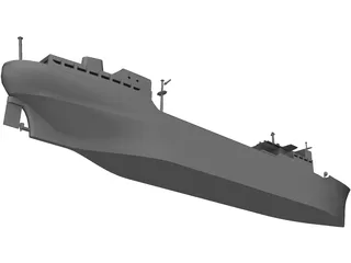 Tanker Ship 3D Model