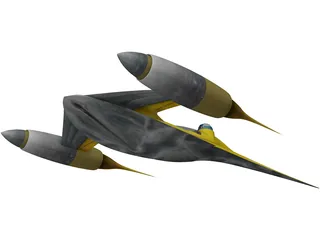 Star Wars Naboo Fighter 3D Model