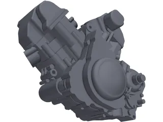 Aprilia SXV 550 Engine 3D Model