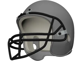 Football Helmet 3D Model