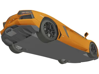 Lamborghini Aventador LP700-4 (2012) 3D Model