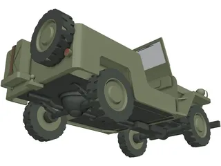 Jeep Willys 3D Model