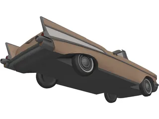 Chevrolet BelAir Convertible (1957) 3D Model