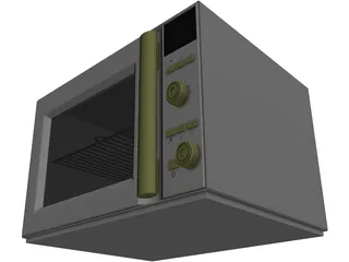 Microwave Oven 3D Model