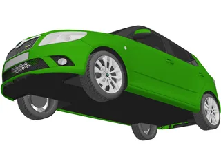 Skoda Fabia RS (2010) 3D Model