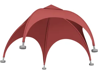 Tent 5 Legs 3D Model