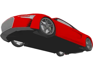 Audi e-tron Concept (2009) 3D Model