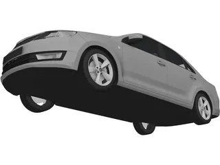 Skoda Rapid (2013) 3D Model