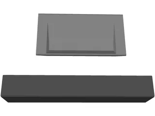 TV Wall 3D Model