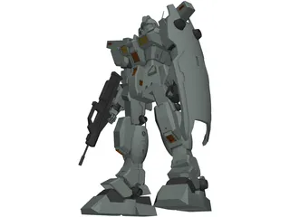 Gundam RGM-79N GM Custom 3D Model
