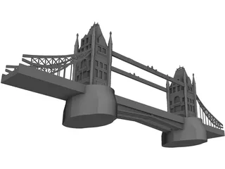 London Tower Bridge 3D Model