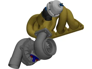 Turbocharger 3D Model