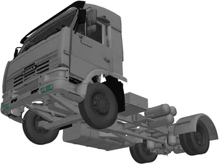 Kamaz 6460 Truck 3D Model