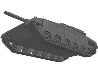 Merkava Tank 3D Model