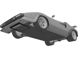 Lamborghini Countach LP500 3D Model
