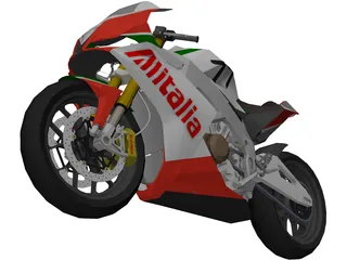 Aprilia RSV4 Alitalia 3D Model