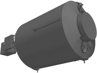 ISS Columbus module 3D Model