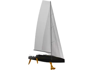 Sail Boat 3D Model