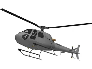 Eurocopter AS-350 3D Model